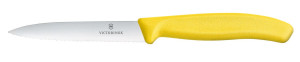 Nóż do jarzyn z ząbkowanym ostrzem Victorinox żółty (L)212mm