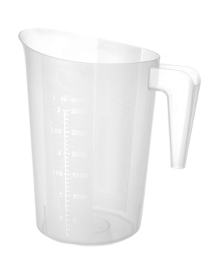 Miarka z polipropylenu piętrowalna HENDI 3L 181x(H)233mm