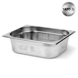 Pojemnik Gastronomiczny Perforowany ze Stali Nierdzewnej GN 1/2 100MM 7L YATO