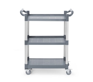 Wózek kelnerski 3-półkowy z polipropylenu mały AmerBox 800x420x(H)945mm