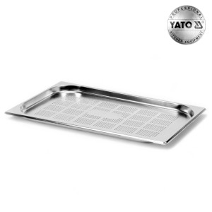 Pojemnik Gastronomiczny Perforowany ze Stali Nierdzewnej GN 1/1 20MM 3L YATO