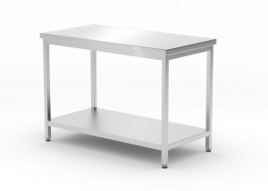Stół centralny z półką - skręcany głębokość 600 mm HENDI Kitchen Line 1200x600x(H)850mm