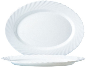 Półmisek owalny Trianon Arcoroc 350 mm biały 350x240x(H)26mm