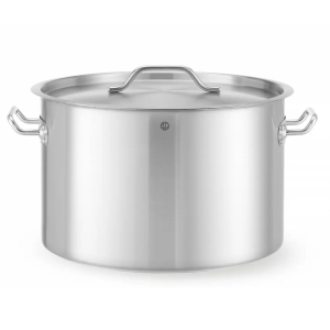 Garnek średni z pokrywką HENDI Budget Line 32L 400x(H)260mm