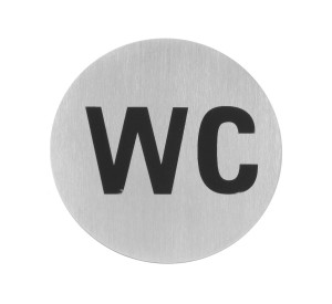Tabliczka informacyjna na drzwi HENDI WC 75mm