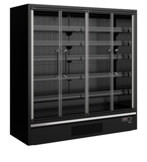 Supermarketowy regał chłodniczy Galaxy+ GP20FGD Black | TEFCOLD