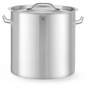 Garnek wysoki z pokrywką HENDI Budget Line 25L 345x(H)350mm