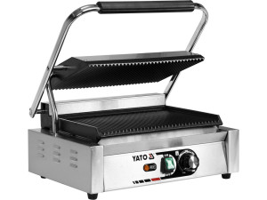 Elektryczny Grill Kontaktowy Panini w Pełni Ryflowany 44CM 2,2KW YATO