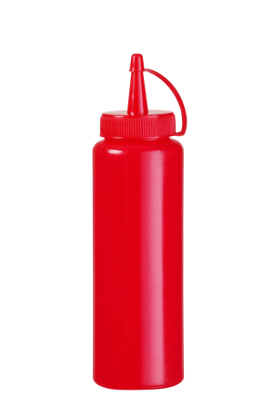 Dyspenser do zimnych sosów HENDI 0,7L czerwony 70x(H)240mm