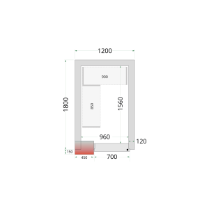 Panele do pomieszczenia chłodniczego 120 mm CR 120x180x220 | TEFCOLD