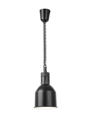 Lampa do podgrzewania potraw wisząca cylindryczna HENDI czarny 230V/250W 175x(H)250mm