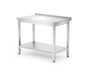 Stół przyścienny z półką - skręcany głębokość 600 mm HENDI Budget Line 1000x600x(H)850mm