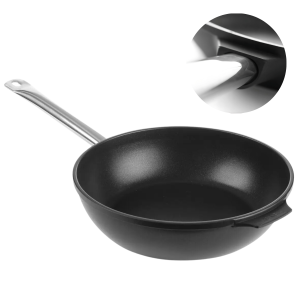 Patelnia głęboka Titanium Professional z odlewu aluminium HENDI ø280x(H)85mm