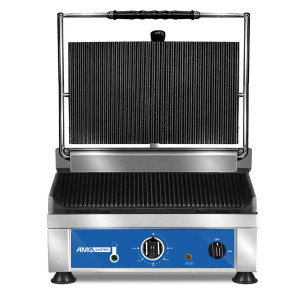 Kontakt grill podwójnie ryflowany 27x45cm ATM-2745 AMG Gastro