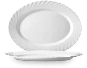 Półmisek owalny Trianon Arcoroc 290 mm biały 290x214x(H)22mm