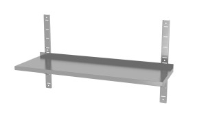 Półka wisząca przestawna pojedyncza z 2 konsolami HENDI 4 szt. 1400x300x(H)600mm