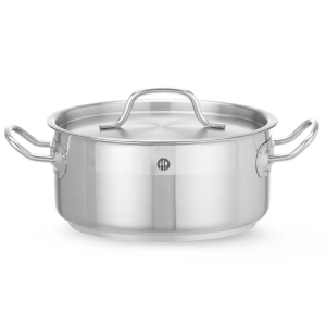 Garnek niski z pokrywką HENDI Profi Line 7,5L 280x(H)120mm