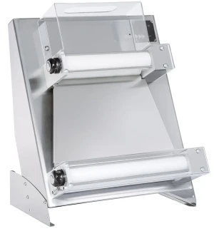 Wałkownica elektryczna do pizzy „Touch and Go” 400, Prismafood, waga porcji ciasta 0,22-0,90 kg, 230V/250W, 585x435x(H)715mm
