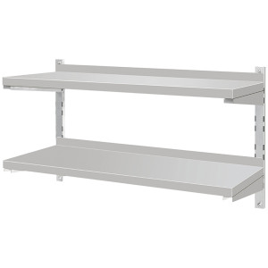 Półka Wisząca Regulowana z Rantem Podwójna 1000x300x350MM YATO