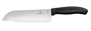 Nóż Santoku ze szlifem kulowym Victorinox czarny (L)298mm