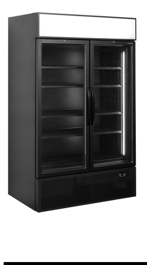 Czarna chłodziarka ekspozycyjna FSC1200H Black | TEFCOLD