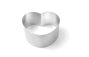 Rant piekarniczo-cukierniczy serce HENDI w zestawie 4 ranty: 150 250 350 450 mm 4 szt. (H)80mm