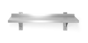Półka wisząca przestawna pojedyncza z 2 konsolami HENDI 800x300x(H)600mm