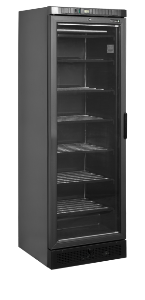 Zamrażarka ekspozycyjna, zawiasy z lewej strony UFSC371G Black L/H | TEFCOLD
