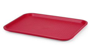 Taca z polipropylenu Fast Food średnia HENDI czerwony 305x415x(H)20mm