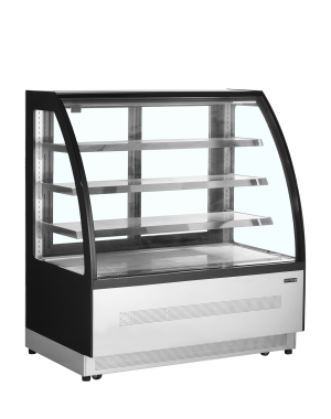Chłodnicze witryny ekspozycyjne LPD1200C Black | TEFCOLD