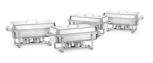 Podgrzewacz na pastę – zestaw 4 szt., HENDI, GN 1/1, 7,5L, 610x355x(H)297mm