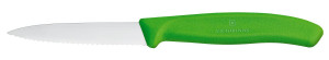 Nóż do jarzyn z ząbkowanym ostrzem Victorinox zielony (L)190mm