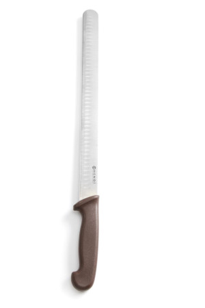 Nóż do kebaba szynki shoarmy ze szlifem kulowym HENDI brązowy (L)490mm