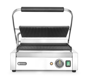 Grill kontaktowy Panini HENDI góra i dół ryflowane 230V/2200W 432x396x(H)214mm
