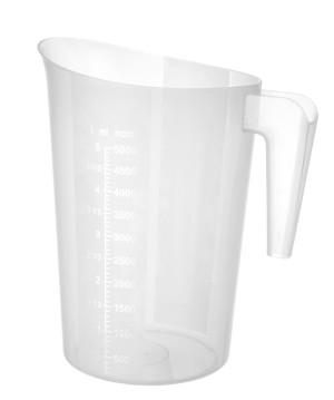 Miarka z polipropylenu piętrowalna HENDI 5L 210x(H)270mm