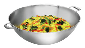 Patelnia wok ze stali nierdzewnej 51cm W510F Bartscher