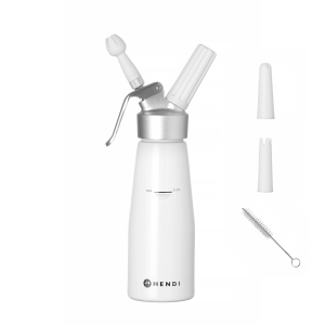 Syfon do bitej śmietany HENDI Kitchen Line biały 0,5L 80x(H)260mm