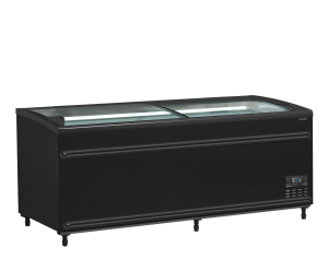 Czarna chłodziarka / zamrażarka supermarketowa SFI185B-CF VS | TEFCOLD