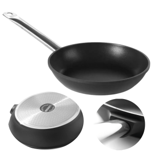Patelnia indukcyjna Titanium Professional z odlewu aluminium HENDI 250x(H)50mm