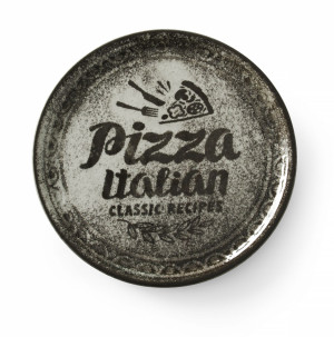 Talerz do pizzy Recipe Collection Black HENDI czarny 330mm