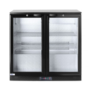 Lodówka barowa 2-drzwiowa Arktic 180L czarny 220-240V/160W 900x540x(H)890mm