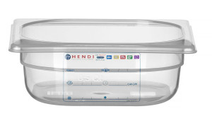 Pojemnik GN 1/6 HACCP HENDI GN 1/6 1L transparentny 176x162x(H)65mm