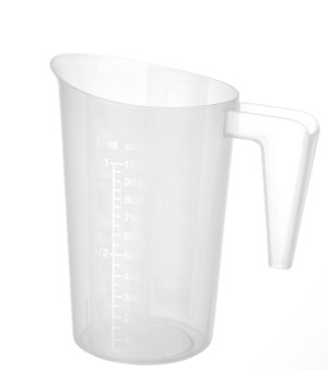 Miarka z polipropylenu piętrowalna HENDI 1L 124x(H)170mm