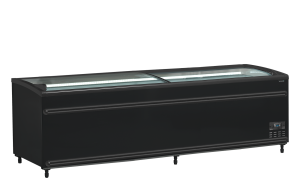 Czarna chłodziarka / zamrażarka supermarketowa SFI250B-CF VS | TEFCOLD