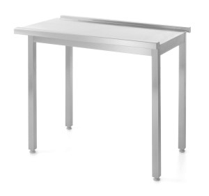 Stół wyładowczy do zmywarek bez rantu - skręcany HENDI Kitchen Line 1100x600x(H)850mm