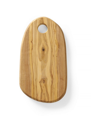 Deska do serwowania z drewna oliwnego z otworem HENDI 250x165x(H)18mm