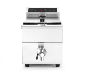 Frytownica indukcyjna z kranem spustowym 8 l HENDI 8L jasnoszary 230V/3500W 288x619x(H)408mm