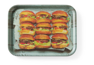 Taca do serwowania z nadrukiem antypoślizgowa HENDI tasty burger 330x430mm