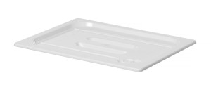 Pokrywka do pojemników GN z białego poliwęglanu HENDI GN 1/2 biały 265x325mm