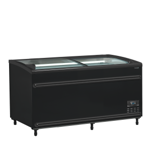Czarna chłodziarka / zamrażarka supermarketowa SFI145B-CF VS | TEFCOLD